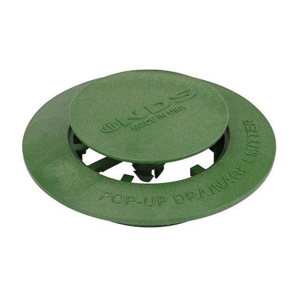 NEW! NDS Pop-Up Drainage Emitter for 3 in & 4 in Drain Fittings Green Plastic 