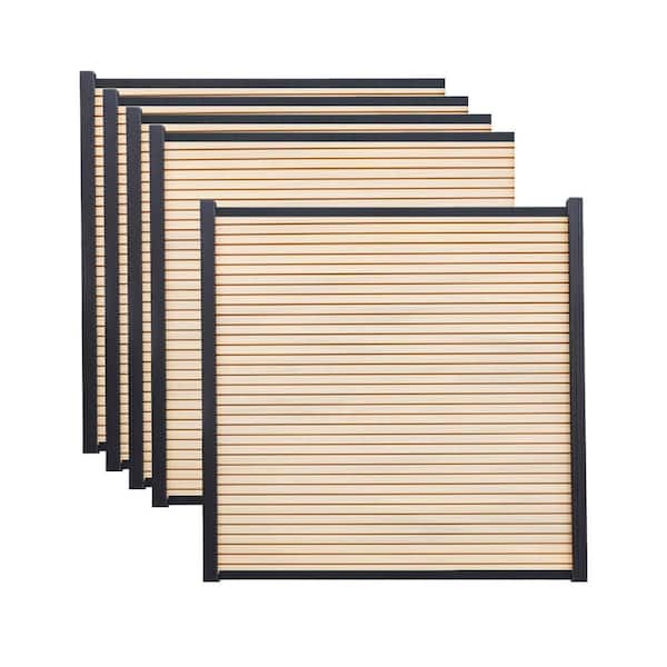 6 ft. x 6 ft. Riviera Composite Fence Panel Cedar (5-Pack)
