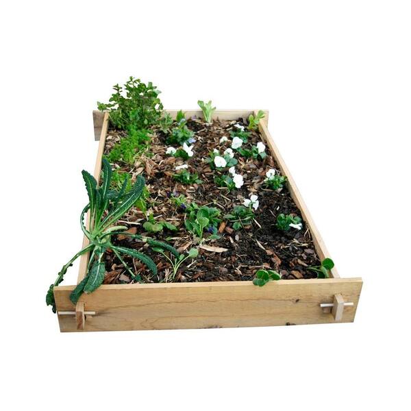 Unbranded 4 Ft. x 5 Ft. Shaker Style Raised Container Planter Beds-DISCONTINUED