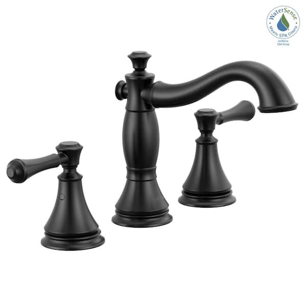Delta Cassidy 8 in. Widespread Double Handle Bathroom Sink Faucet