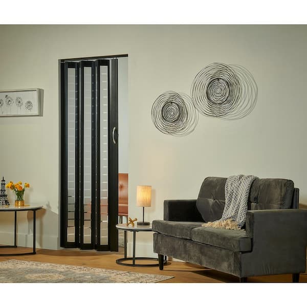 Spectrum Century 36 in. x 80 in. Black Frosted Square Vinyl
