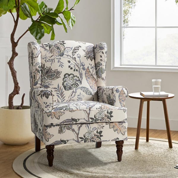 JAYDEN CREATION Daunus Green Polyester Arm Chair (Set of 1)