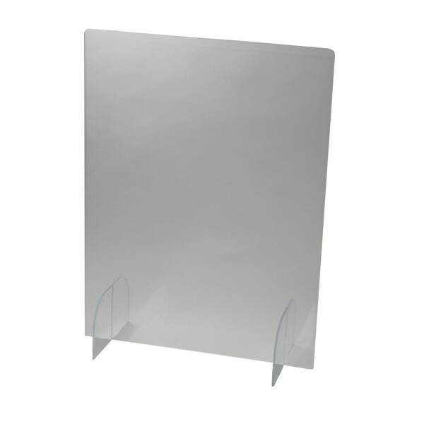 Unbranded 24 in. x 32 in. Freestanding Protective Sneeze Safety Shield