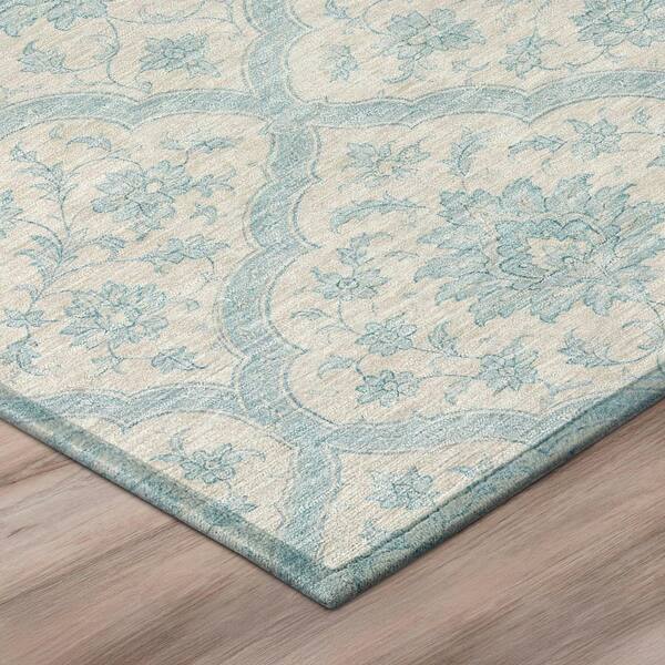 Chantille Machine Washable Indoor/Outdoor Abstract ACN3139 Pearl 8 ft. x 10 ft. Area Rug