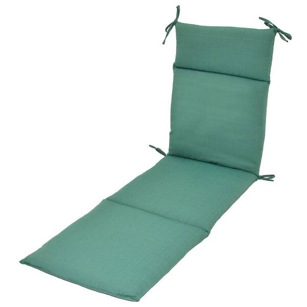 Plantation Patterns Turquoise Textured Outdoor Chaise Lounge Cushion-DISCONTINUED