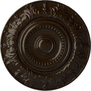 20-7/8 in. x 1-1/4 in. Biddix Urethane Ceiling Medallion (Fits Canopies upto 7-1/2 in.), Bronze