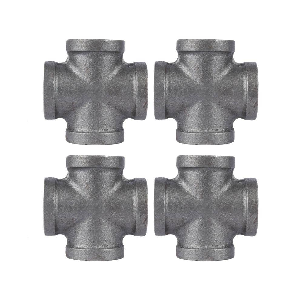 1/2 in. Black Iron FPT x FPT x FPT x FPT Cross Fitting (4-Pack) price history on PriceWatchPro
