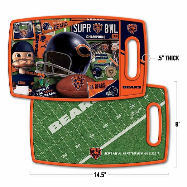 YouTheFan 0959960 NFL Chicago Bears Retro Series Cutting Board