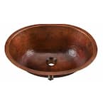 Freud 19 in. Undermount Solid Copper Bathroom Sink in Aged Copper