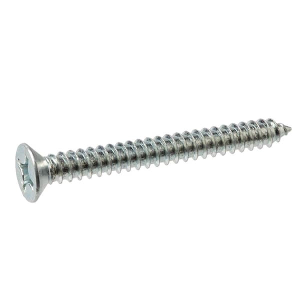 100 Count Flat Head Slotted Wood Screw #8 x  3/4" Steel zinc plated new 