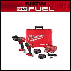M18 FUEL 18V Lithium-Ion Brushless Cordless Hammer Drill and Impact Driver Combo Kit (2-Tool) with 2 Batteries