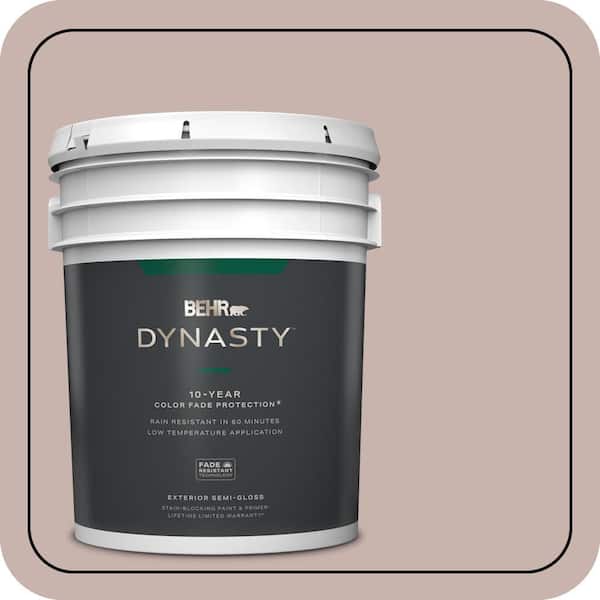 BEHR DYNASTY 5 gal. #PPF-10 Balcony Rose Semi-Gloss Exterior Stain-Blocking Paint & Primer