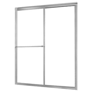 Tides 44 in. to 48 in. x 70 in. H Framed Sliding Shower Door in Silver and Clear Glass