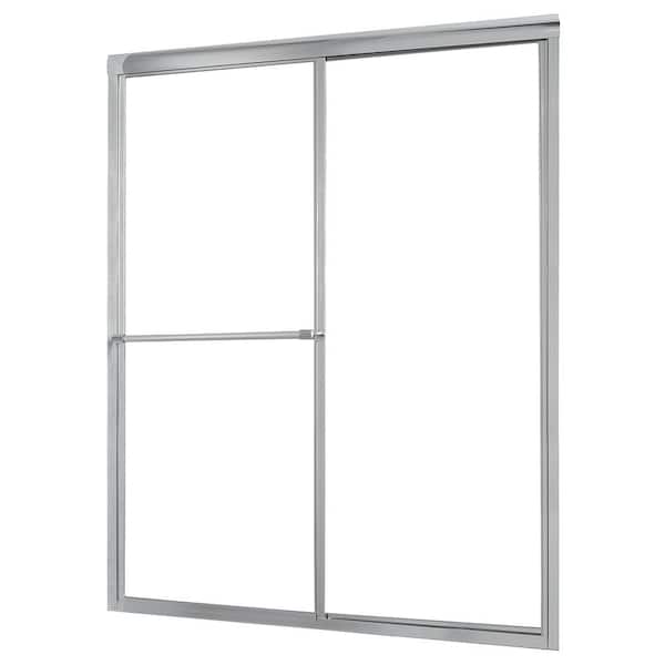 CRAFT + MAIN Tides 44 in. to 48 in. x 70 in. H Framed Sliding Shower Door in Silver and Clear Glass