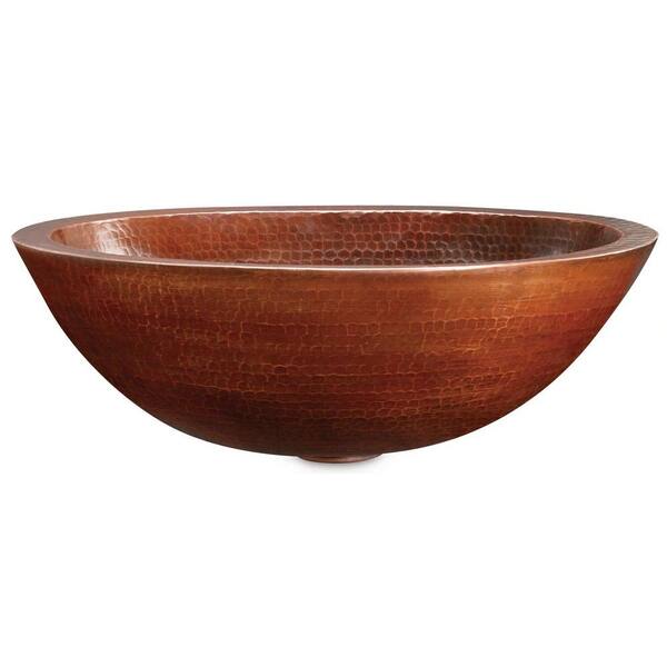 SINKOLOGY Premier Solid Copper Vessel Sink in Aged Copper