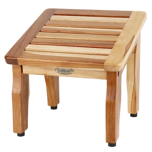 Ecodecors Teak Wood EcoDecors 24 Inch Teak Shower Bench - Waterproof Bathroom Seat