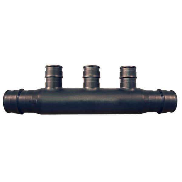 Apollo 3/4 in. Poly-Alloy PEX-A Expansion Barb Inlets x 1/2 PEX-A Expansion Barb 3-Port Open Manifold