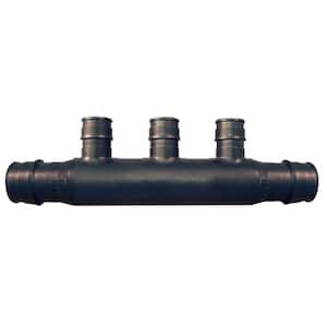 3/4 in. Poly-Alloy PEX-A Expansion Barb Inlets x 1/2 PEX-A Expansion Barb 3-Port Open Manifold