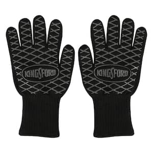 Cubilan BBQ Gloves, Grilling Gloves Heat Resistant Oven Gloves, Kitchen  Silicone Oven Mitts, (Red) B07HF53KS5 - The Home Depot