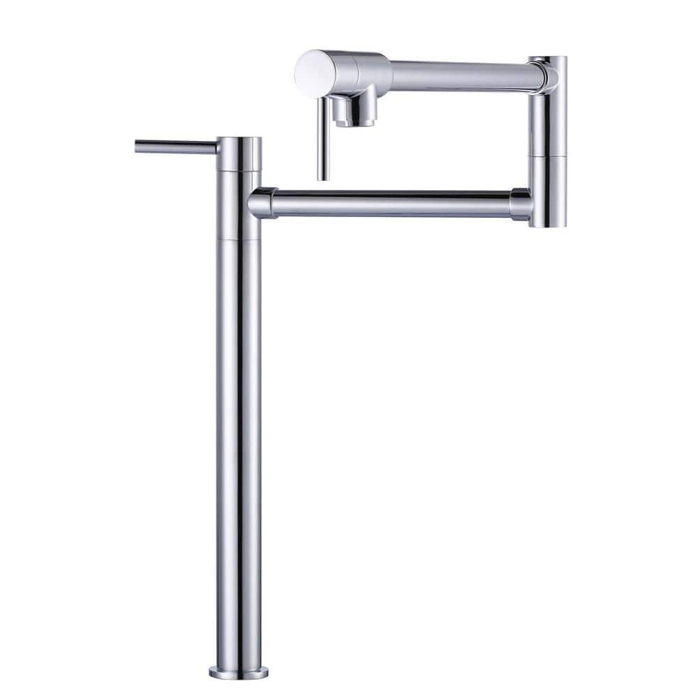 ARCORA Deck Mounted Pot Filler with Single Handle in Chrome AR7105000C