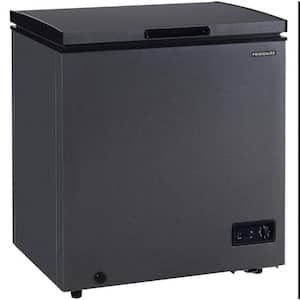 27.2 in. W 5 cu. Ft. Manual Defrost Chest Freezer, Garage Ready Deep Freezer With Adjustable Thermostat in Black