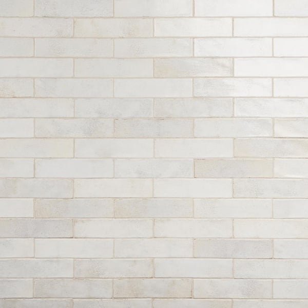 Ivy Hill Tile Mandalay White 2.95 in. x 11.81 in. Polished Ceramic Wall ...