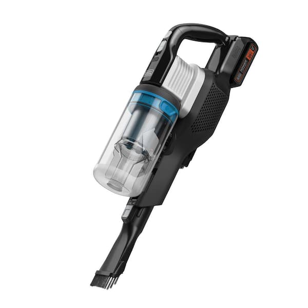BLACK+DECKER POWESERIES+ 20-Volt MAX Lithium-Ion Cordless Bagless Stick Vacuum  Cleaner BHFEA18D1 - The Home Depot