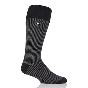 Chris Original Ribbed Men's Size 7-12 Black Boot Sock