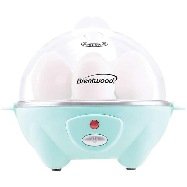 Brentwood 7-Egg Blue Electric Egg Cooker with Auto Shutoff TS-1045BL - The  Home Depot