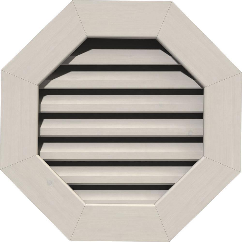 "33"" x 33"" Octagon Primed Smooth Pine Wood Paintable Gable Louver Vent Functional" price history on PriceWatchPro
