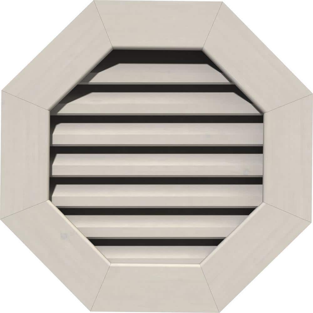 "35"" x 35"" Octagon Primed Smooth Pine Wood Paintable Gable Louver Vent Functional" price history on PriceWatchPro