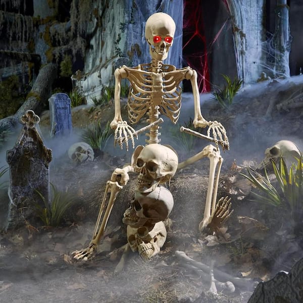 5 ft. LED Pose-N-Stay Skeleton