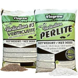 29 Qt. Bag Organic Perlite and Vermiculite Planting Soil Additive Growing Medium (2-Pack)