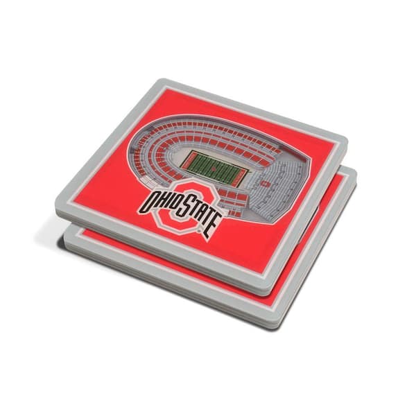 NCAA Ohio State Buckeyes 3D StadiumViews Coasters
