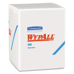 12.5 in. x 10 White x 60 Cloths, Quarter Fold, 70/Pack, 8 Packs/Count