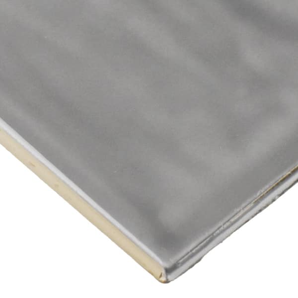 Flow Dark Gray 4 in. width x 16 in. length Glossy Ceramic Subway Wall Tile (15.328 sq. ft. /Case)