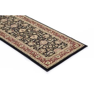 Ankara Mahal Black 2 ft. x 7 ft. Runner Rug