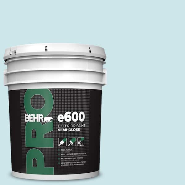 BEHR PRO 5 gal. #530C-2 Clear Water Semi-Gloss Exterior Paint