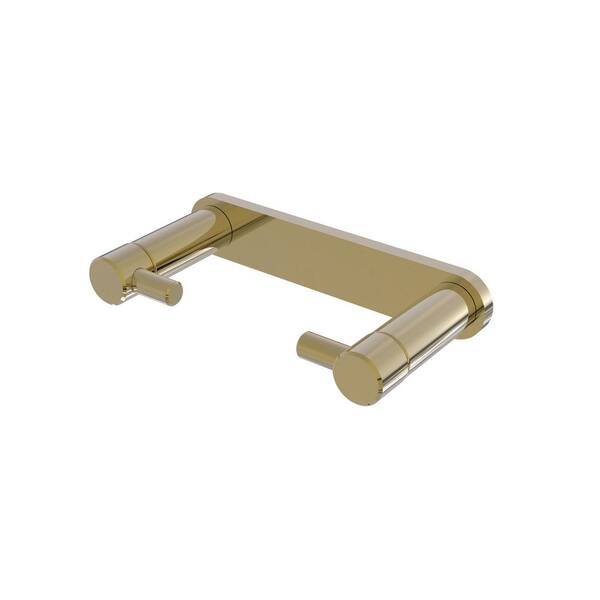 Allied Brass Fresno Collection Rollerless Toilet Paper Holder - Unlacquered Brass