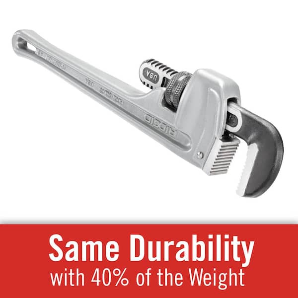 Slanting Aluminium Adjustable Pipe Wrench 14/'/' Inch 355 mm Heavy Duty Large Tool
