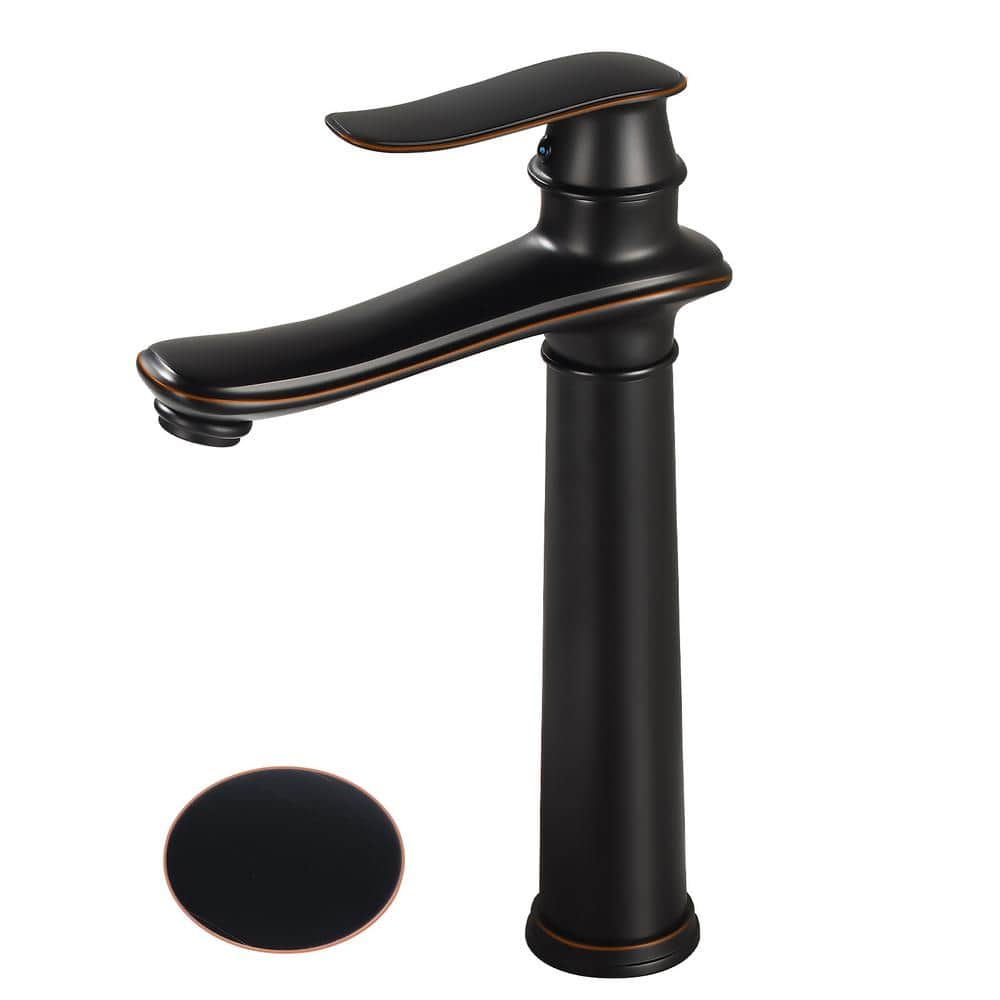 Single Handle Single Hole Bathroom Vessel Sink Faucet, Waterfall Bathroom F