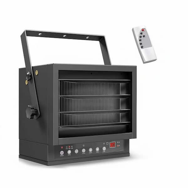 5000-Watt Electric Steel Indoor Garage Heater Ceiling Mount with Remote Thermostat Timer Overheat Protection 1 Piece