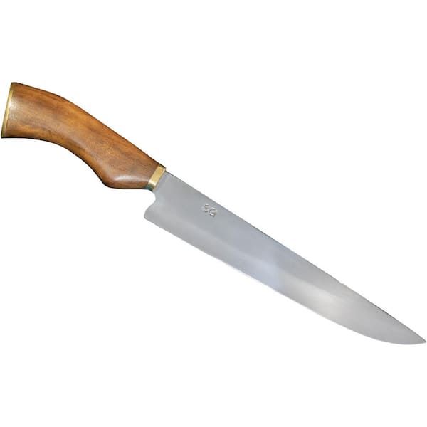 BRAZILIAN FLAME 9-in. Rustic Carbon Stainless Steel Full Tang Butcher Chef's Knife with Handle