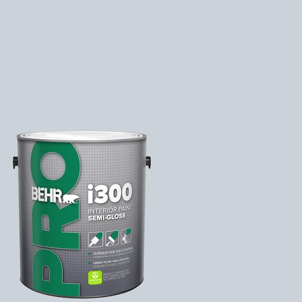BEHR PRO 1 gal. #N480-1 Light Drizzle Semi-Gloss Interior Paint