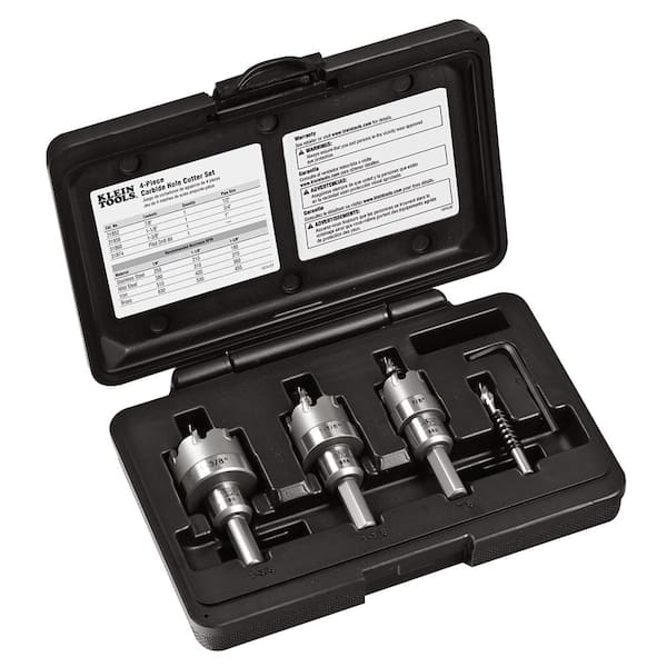Klein Tools 4-Piece Carbide Hole Cutter 