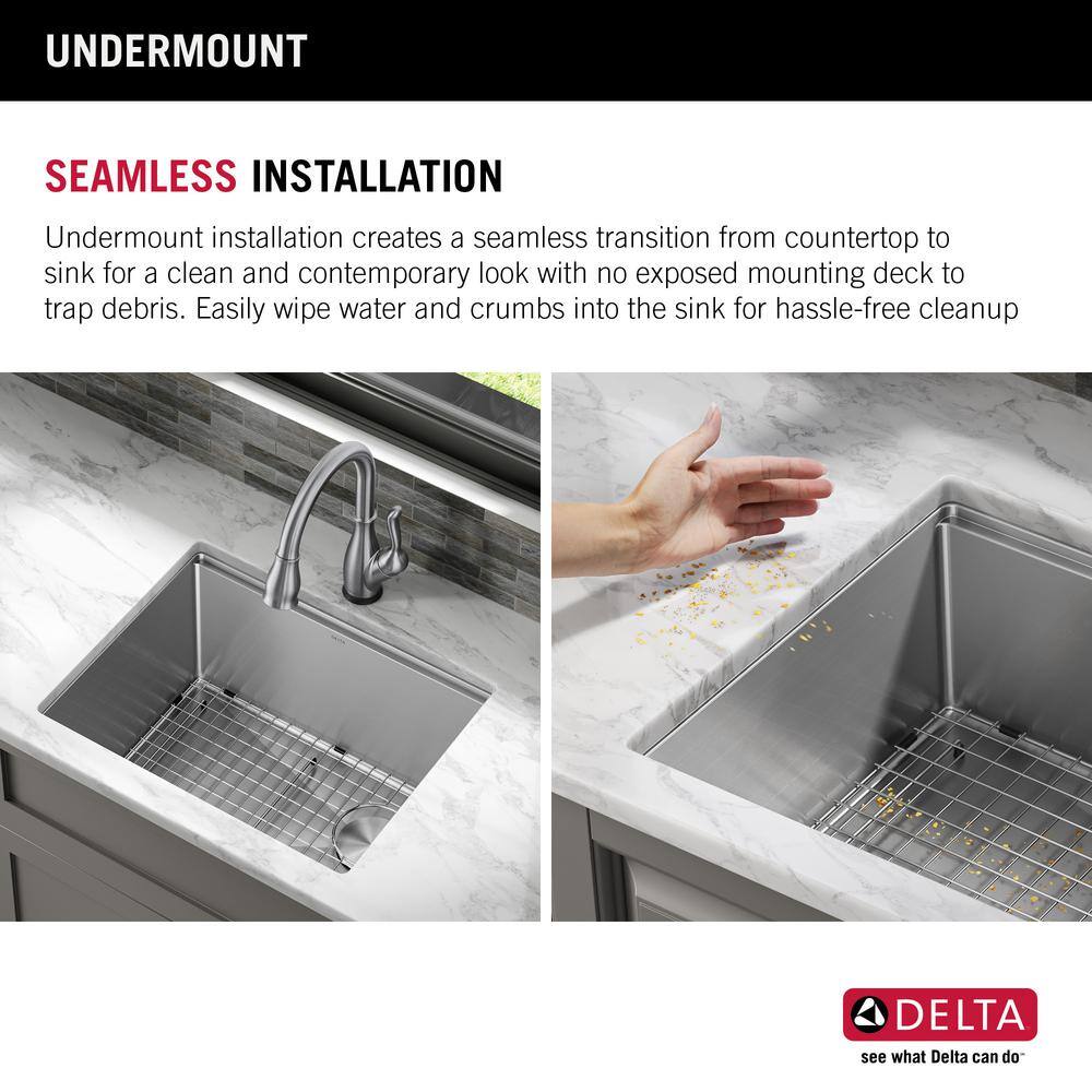 24" Stainless Steel Undermount Single Bowl Workstation Sink