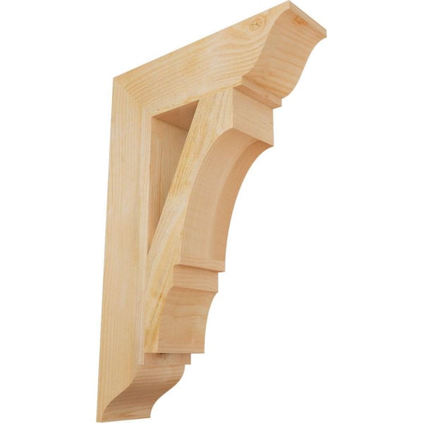 6 in. x 34 in. x 22 in. Douglas Fir Balboa Traditional Rough Sawn Bracket