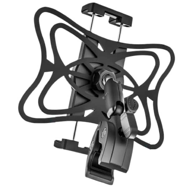 Lukyamzn Adjustable Metal Tablet Mount for 4.7-13 Devices on Boat Helm, Wheelchair, Golf Cart, Bike, 360° Handlebar Clamp