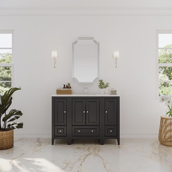 Oxford 48 in. Traditional Bathroom Vanity Cabinet in Espresso