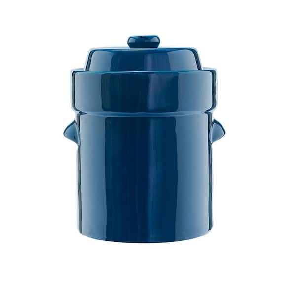 5L Blue Traditional Water-Seal Fermentation Crock Set